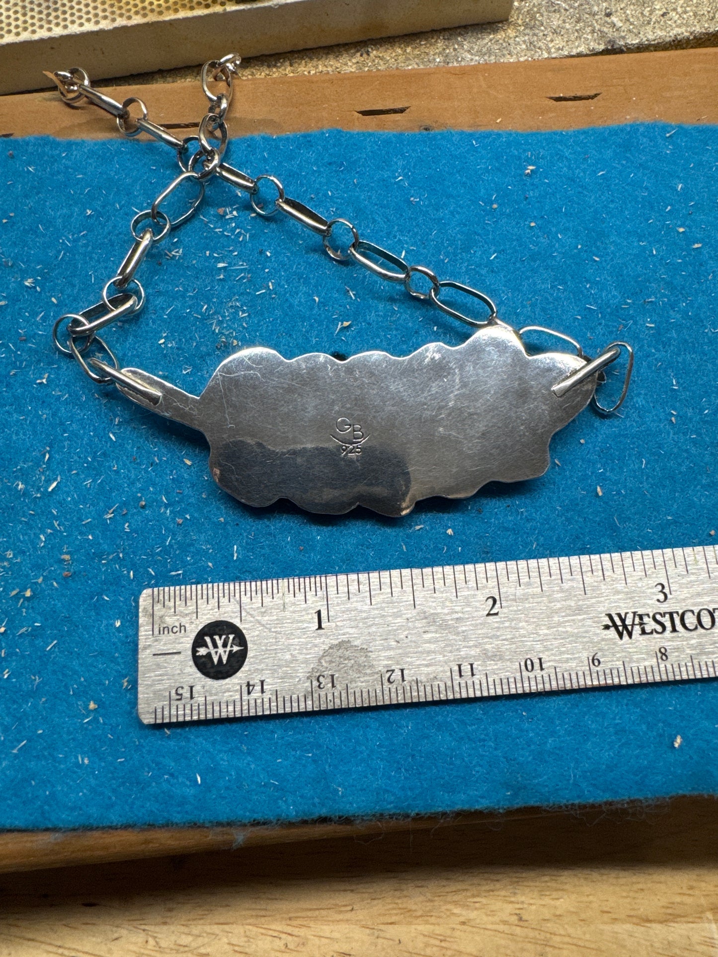 Palomino Variscite Wheat Head Necklace