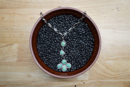 Emerald Valley Turquoise Lariat Necklace