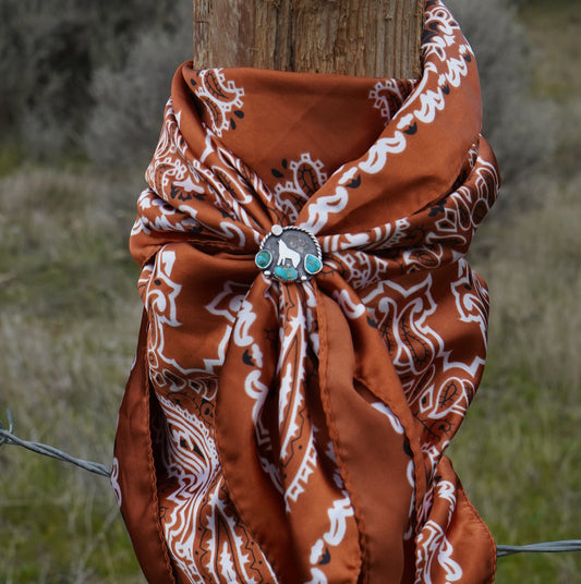 Sonoran Mountain Turquoise Wildrag Scarf Slider