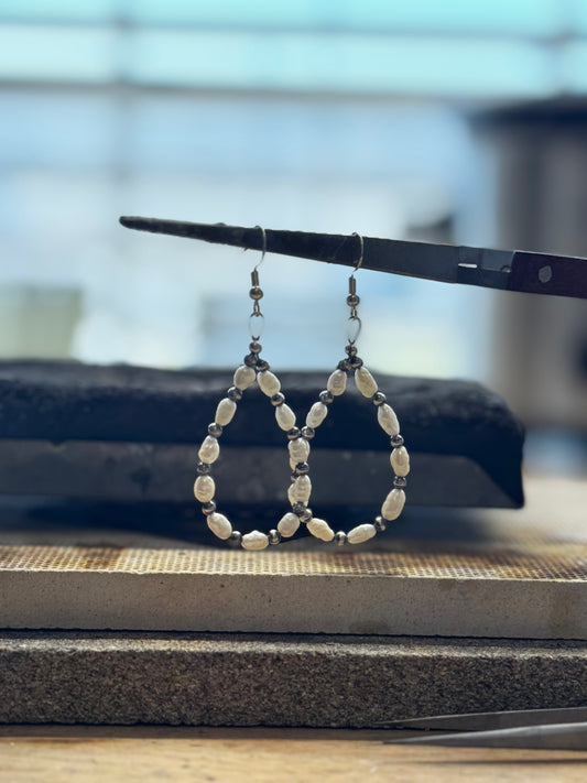 Silver & Freshwater Pearl Earrings
