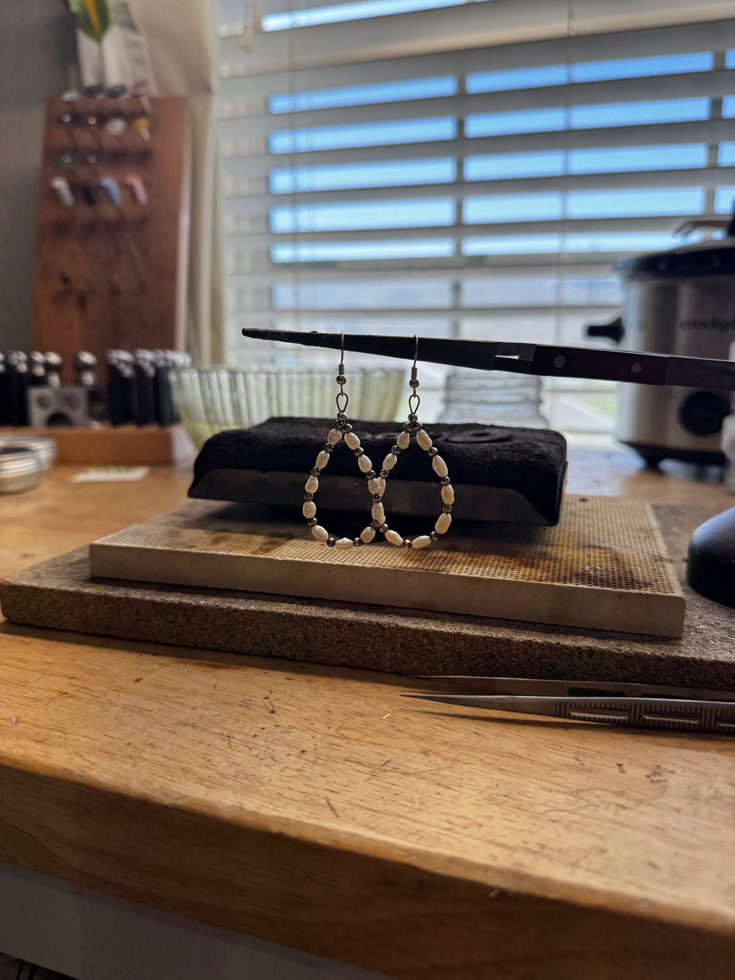 Silver & Freshwater Pearl Earrings